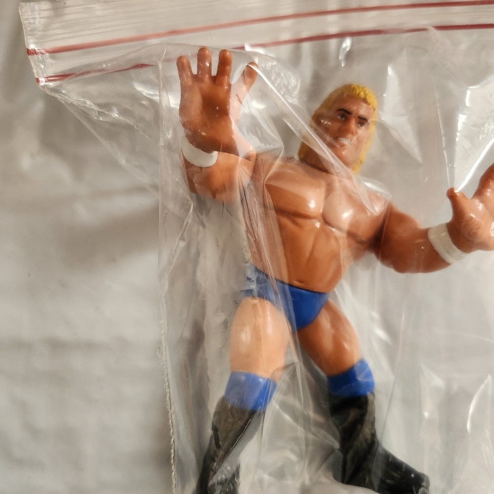 WWE WWF Sid Justice Series 5 Hasbro Wrestling Action Figure Blue Shorts Loose - Picture 4 of 5